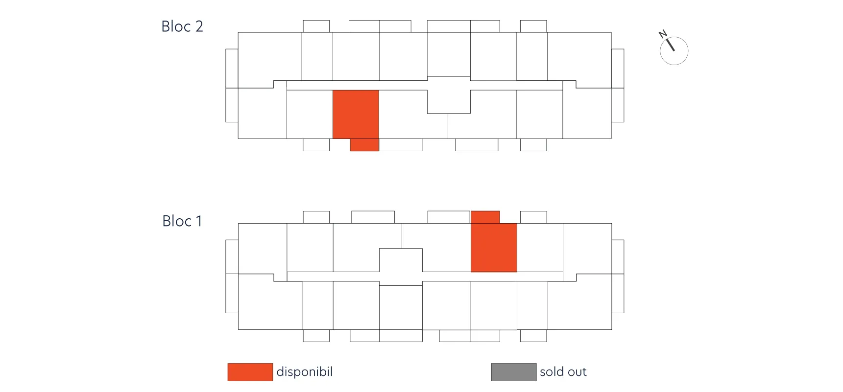 pozitionare apartament Duplex Tip 4