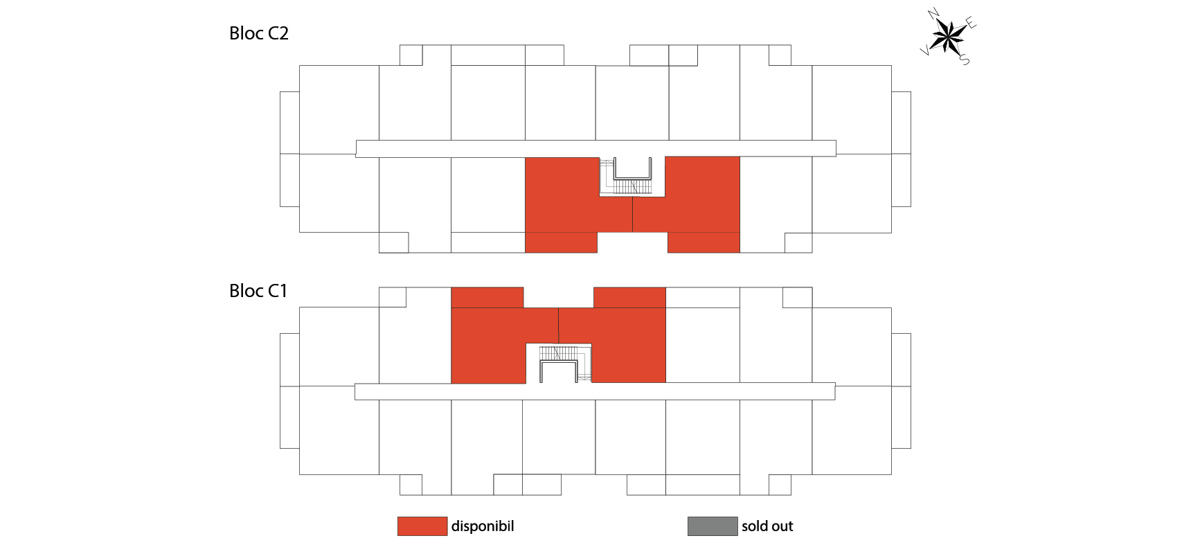 pozitionare apartament Duplex Tip 4