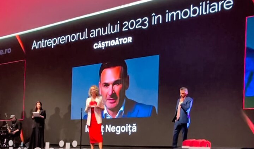 Ionut Negoita - antreprenorul anului 2023 în imobiliare - premiu